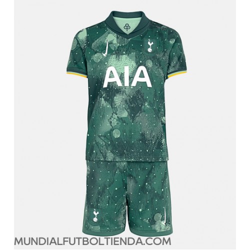 Camiseta Tottenham Hotspur Tercera Equipación Replica 2024-25 para niños mangas cortas (+ Pantalones cortos)